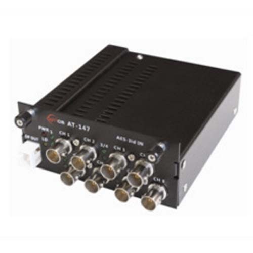 [OPTICIS] AT-1xx: Transmitter / 8채널 CWDM AES-3id Audio 광 전송 모듈