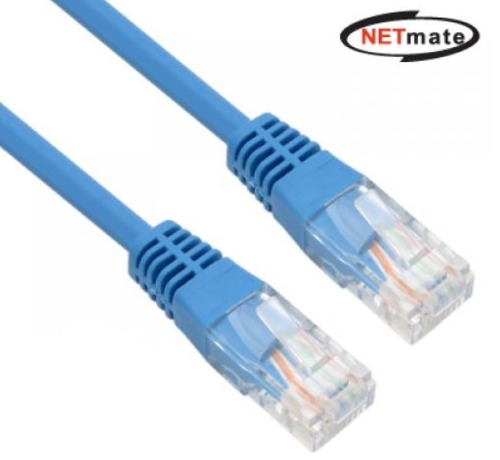 NETmate NMC-U505BL CAT.5E UTP 다이렉트 케이블(블루)